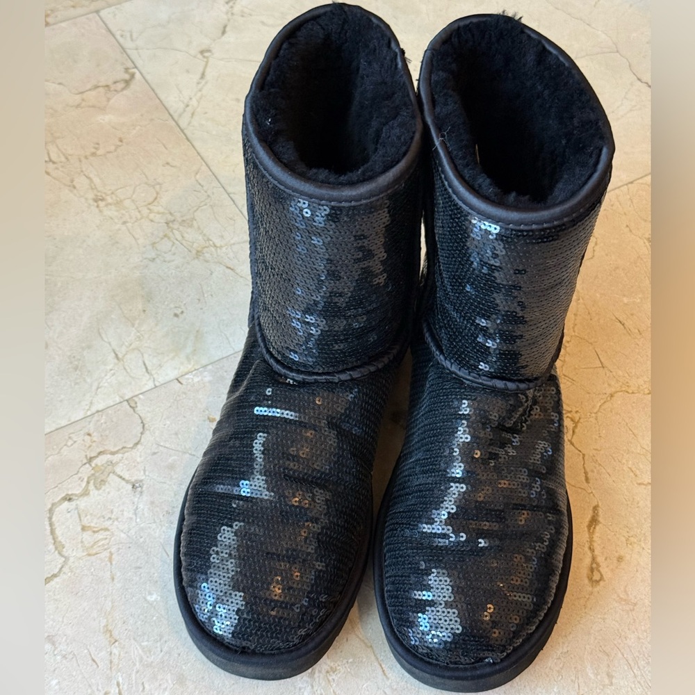 UGG Black Sequin Boots